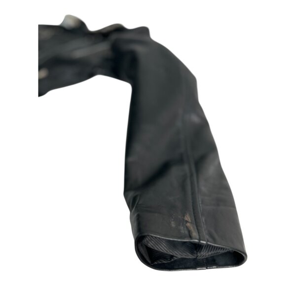 Factory Extreme Leather Studded Black Jacket Women's Size Small - Picture 8 of 12